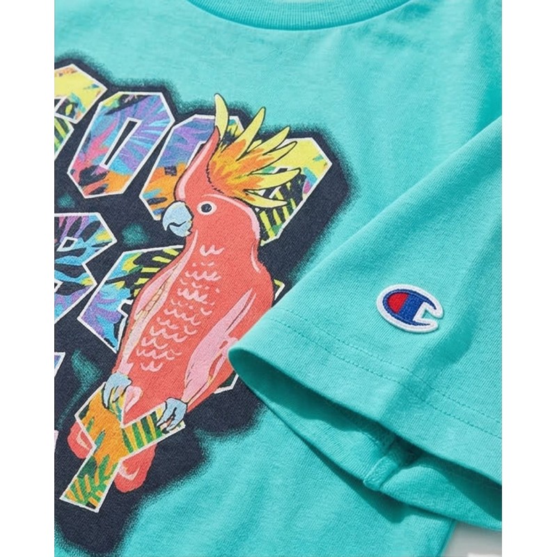 Champion Παιδικό σετ κοντομάνικη μπλούζα & σορτς μαγιό για αγόρι πράσινο Champion Παιδικό σετ κοντομάνικη μπλούζα & σορτς μαγιό για αγόρι πράσινο