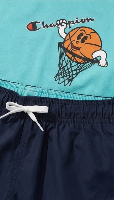 Champion Παιδικό σετ κοντομάνικη μπλούζα & σορτς μαγιό για αγόρι