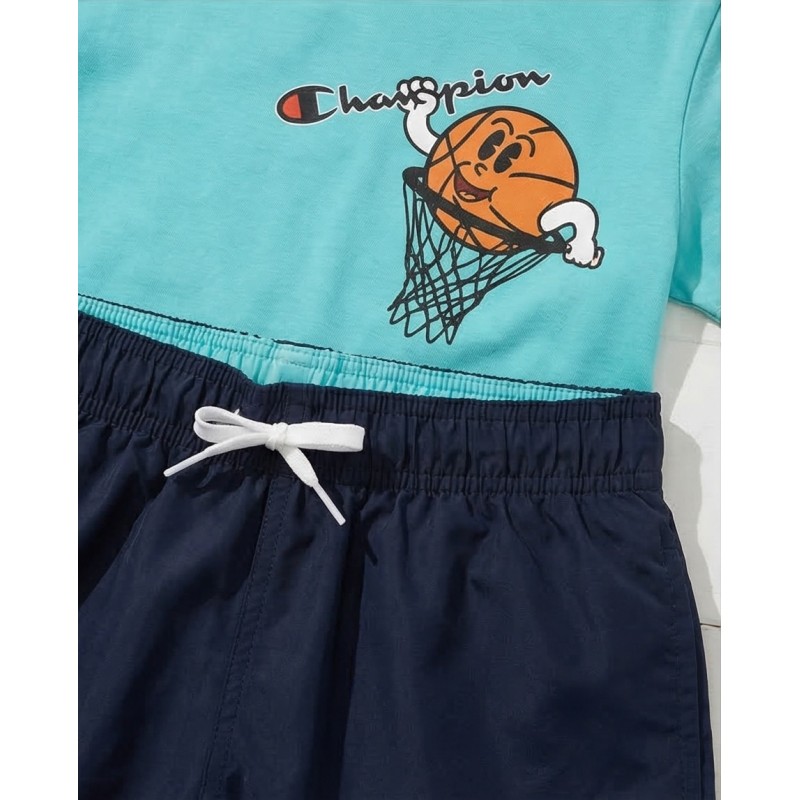 Champion Παιδικό σετ κοντομάνικη μπλούζα & σορτς μαγιό για αγόρι