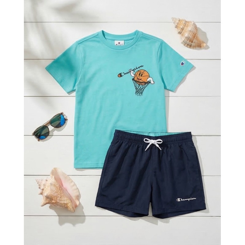 Champion Παιδικό σετ κοντομάνικη μπλούζα & σορτς μαγιό για αγόρι