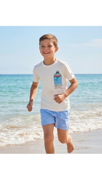 Champion Παιδικό σετ κοντομάνικη μπλούζα & σορτς μαγιό για αγόρι