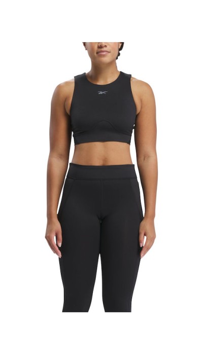 Reebok Γυναικείο Αθλητικό Τοπ Lux Contour Μαύρο