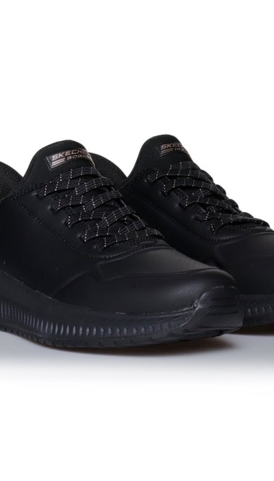 Skechers Γυανικεία παπούτσια slip-in Bobs Squad 4 μαύρα