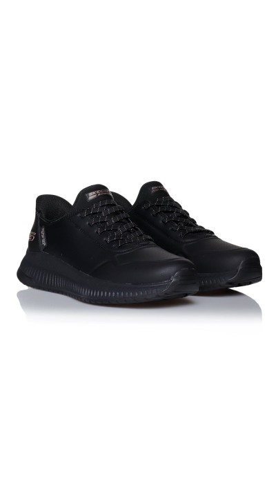 Skechers Γυανικεία παπούτσια slip-in Bobs Squad 4 μαύρα