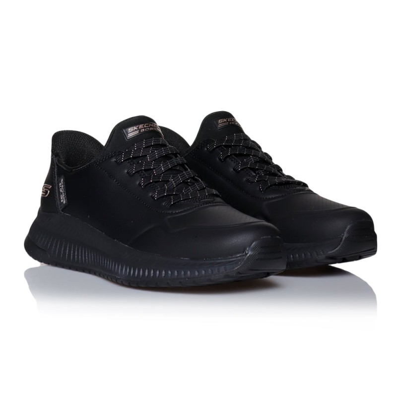 Skechers Γυανικεία παπούτσια slip-in Bobs Squad 4 μαύρα Skechers Γυανικεία παπούτσια slip-in Bobs Squad 4 μαύρα