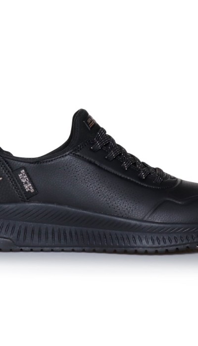 Skechers Γυανικεία παπούτσια slip-in Bobs Squad 4 μαύρα