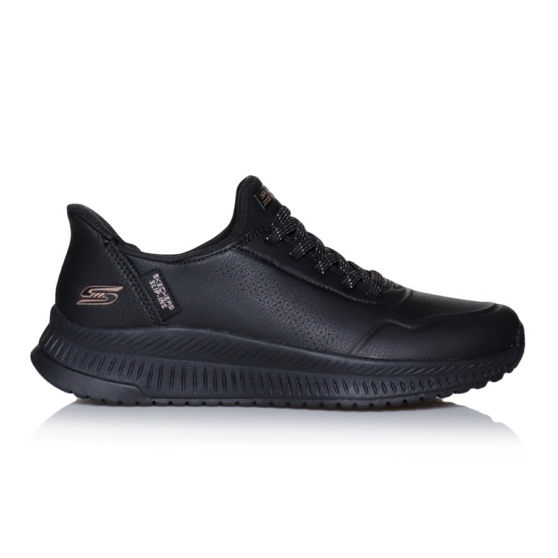 Skechers Γυανικεία παπούτσια slip-in Bobs Squad 4 μαύρα Skechers Γυανικεία παπούτσια slip-in Bobs Squad 4 μαύρα