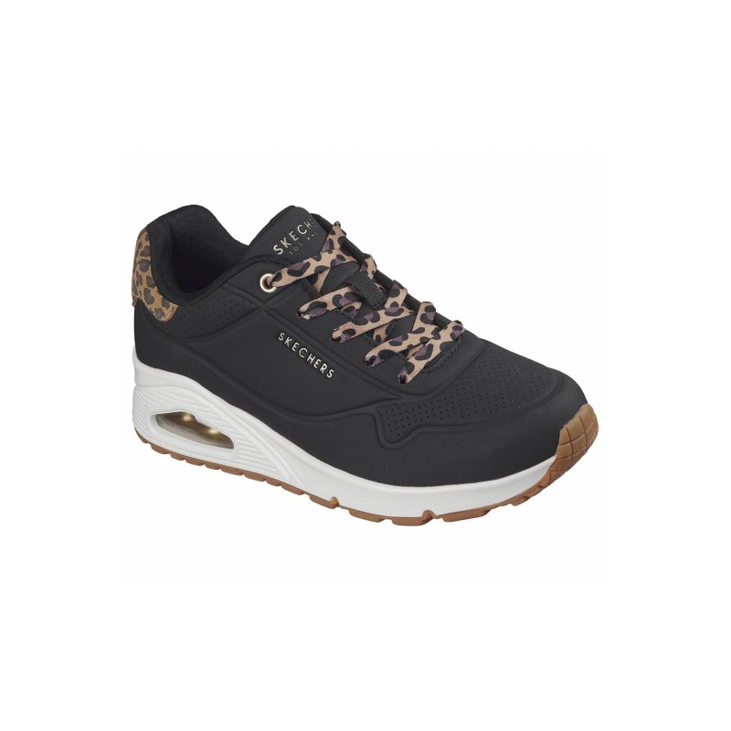Skechers Γυναικεία sneakers Uno jungle nite Μαύρα Skechers Γυναικεία sneakers Uno jungle nite Μαύρα