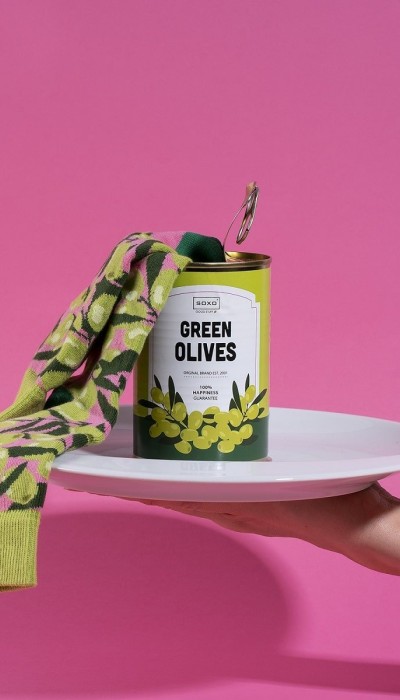 Soxo Unisex Κάλτσες Green Olives
