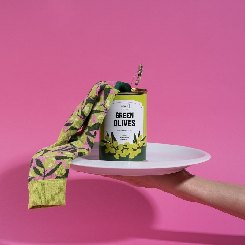 Soxo Unisex Κάλτσες Green Olives