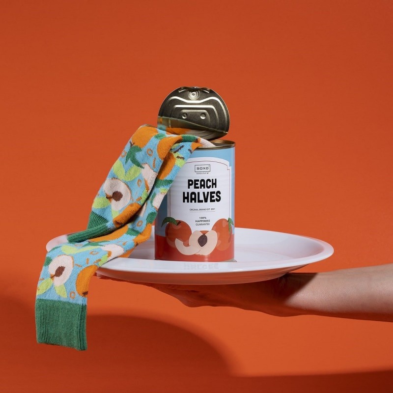 Soxo Unisex Κάλτσες Peach Halves