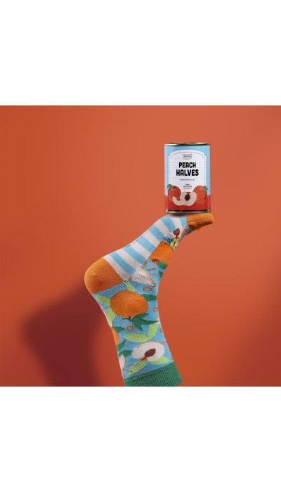 Soxo Unisex Κάλτσες Peach Halves