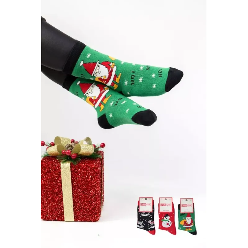Design Παιδικές Χριστουγεννιάτικες κάλτσες 3 ζεύγη 