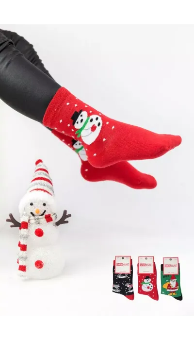 Design Παιδικές Χριστουγεννιάτικες κάλτσες 3 ζεύγη Design Παιδικές Χριστουγεννιάτικες κάλτσες 3 ζεύγη