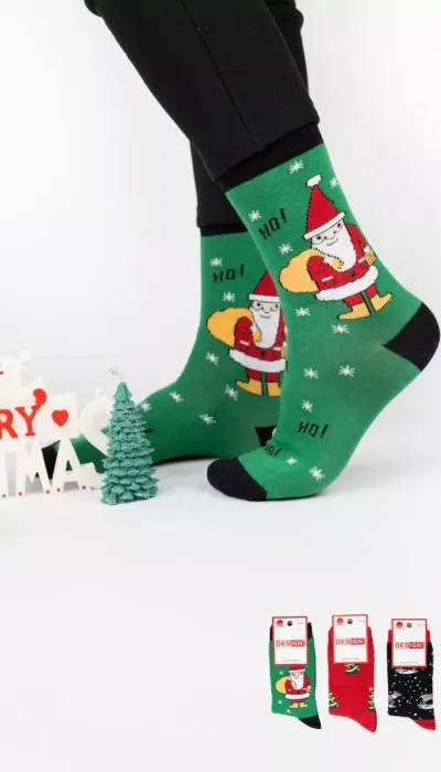 Design Unisex Χριστουγεννιάτικες κάλτσες 3 ζεύγη 