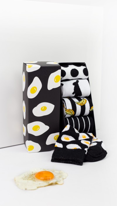 Livoni Κάλτσες fashion B&W 5 Ζευγάρια