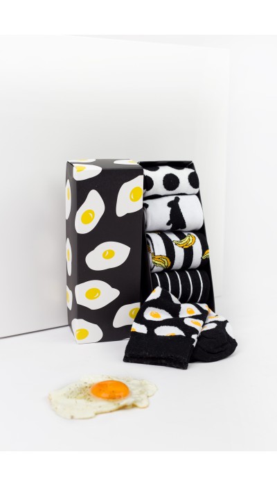 Livoni Κάλτσες fashion B&W 5 Ζευγάρια