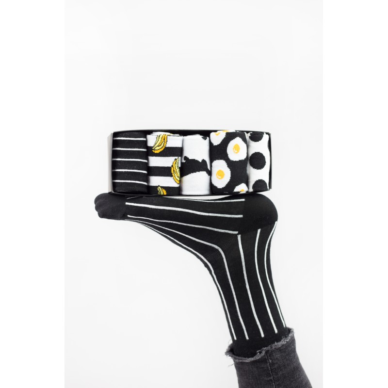 Livoni Κάλτσες fashion B&W 5 Ζευγάρια Livoni Κάλτσες fashion B&W 5 Ζευγάρια