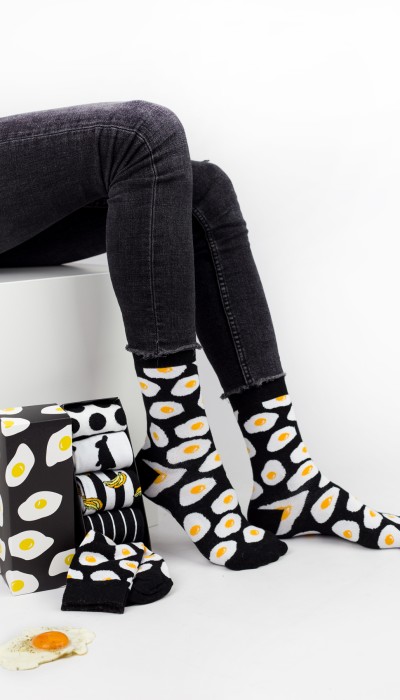 Livoni Κάλτσες fashion B&W 5 Ζευγάρια