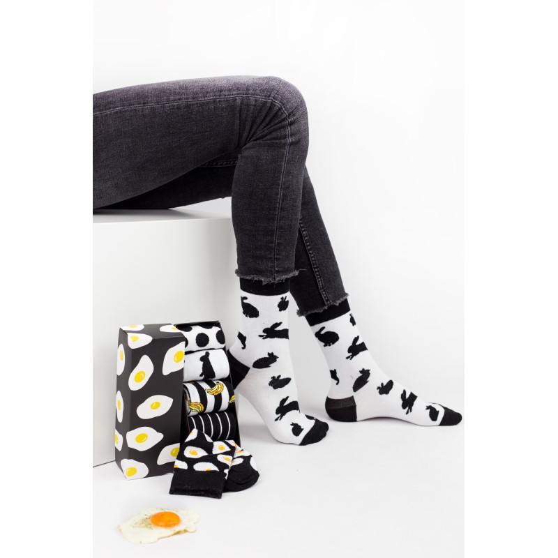 Livoni Κάλτσες fashion B&W 5 Ζευγάρια Livoni Κάλτσες fashion B&W 5 Ζευγάρια