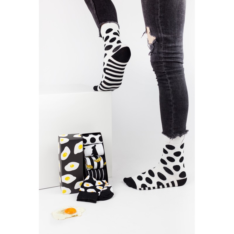 Livoni Κάλτσες fashion B&W 5 Ζευγάρια Livoni Κάλτσες fashion B&W 5 Ζευγάρια