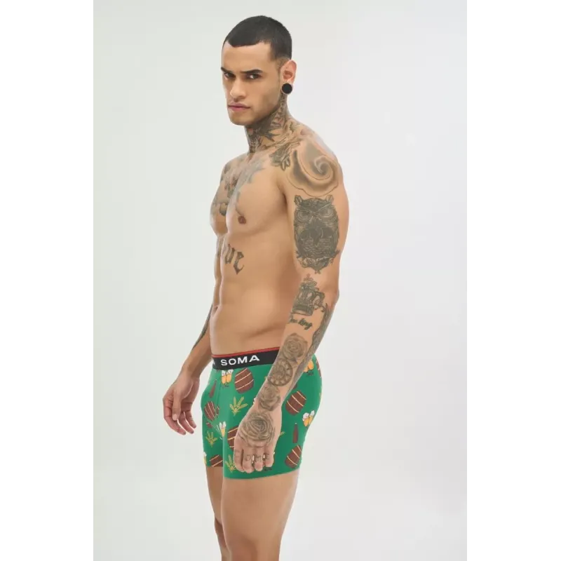 Soma Ανδρικό Boxer με σχέδια BARREL Βαμβακερό Soma Ανδρικό Boxer με σχέδια BARREL Βαμβακερό