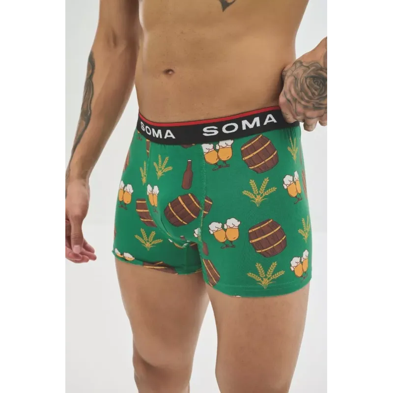 Soma Ανδρικό Boxer με σχέδια BARREL Βαμβακερό Soma Ανδρικό Boxer με σχέδια BARREL Βαμβακερό