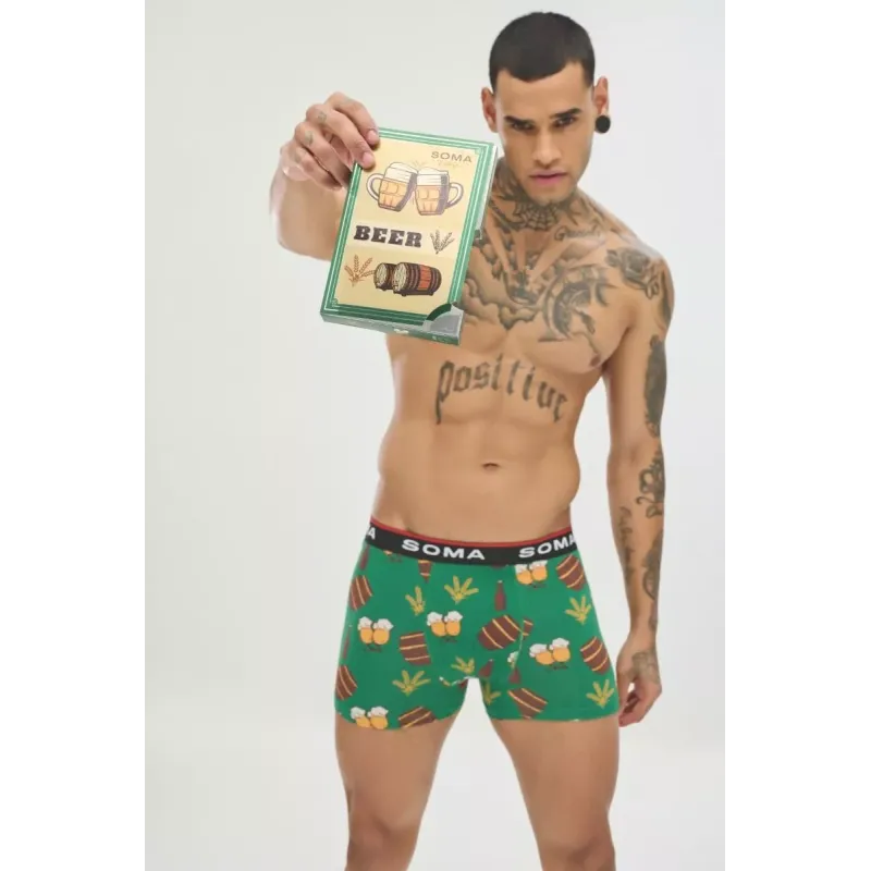 Soma Ανδρικό Boxer με σχέδια BARREL Βαμβακερό Soma Ανδρικό Boxer με σχέδια BARREL Βαμβακερό
