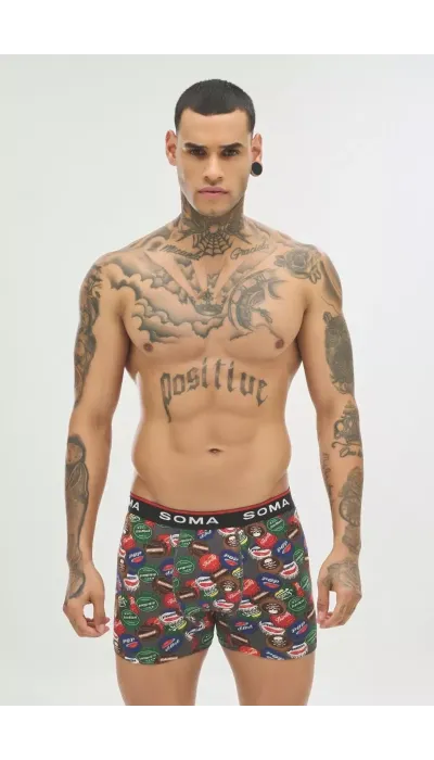 Soma Ανδρικό Boxer με σχέδια SOFT DRINKS Βαμβακερό