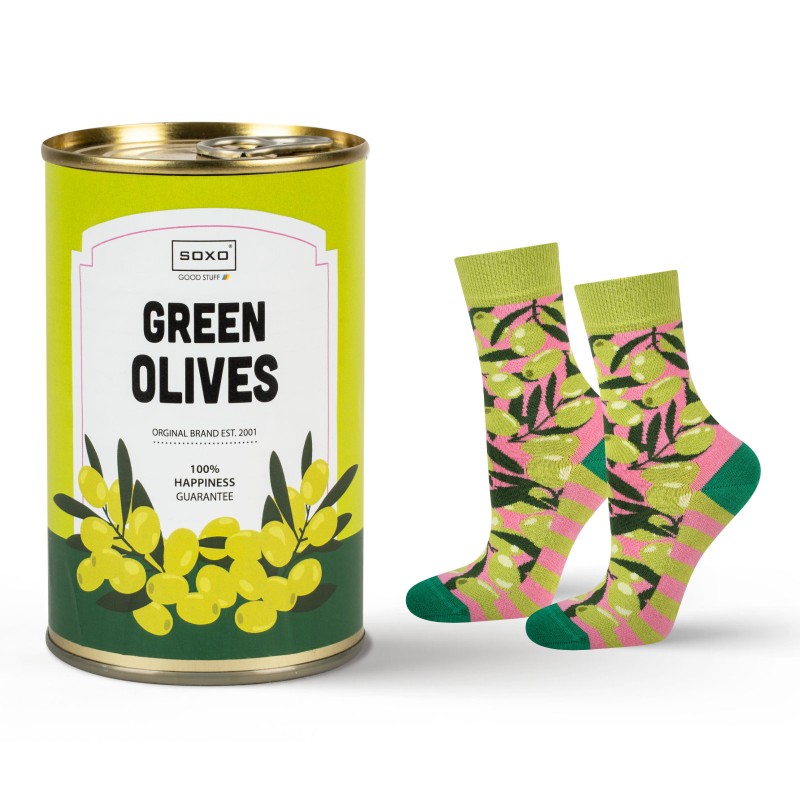 Soxo Unisex Κάλτσες Green Olives