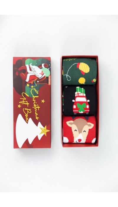 Soma Unisex Κάλτσες Christmas σετ 3 ζευγάρια