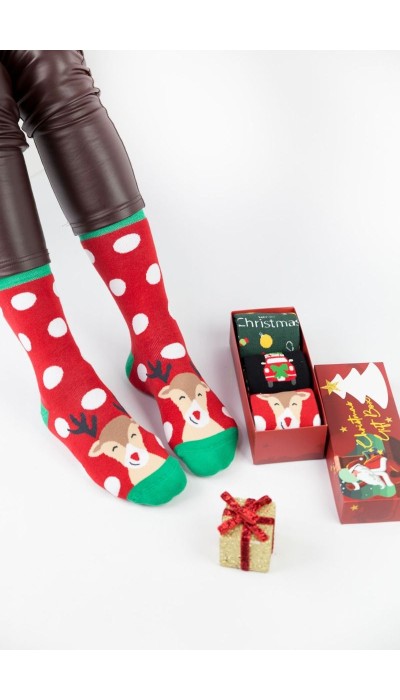 Soma Unisex Κάλτσες Christmas σετ 3 ζευγάρια