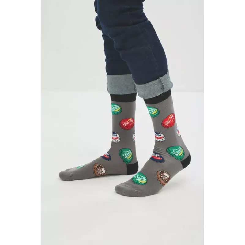 Soma Ανδρικές Κάλτσες με σχέδια SOFT DRINKS Soma Ανδρικές Κάλτσες με σχέδια SOFT DRINKS