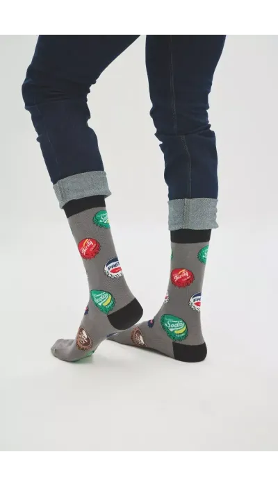 Soma Ανδρικές Κάλτσες με σχέδια SOFT DRINKS Soma Ανδρικές Κάλτσες με σχέδια SOFT DRINKS