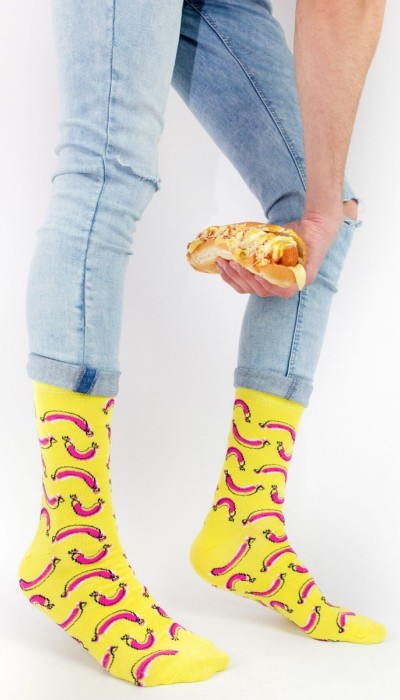 Crazy Socks Κάλτσες  με σχέδια Hot dog