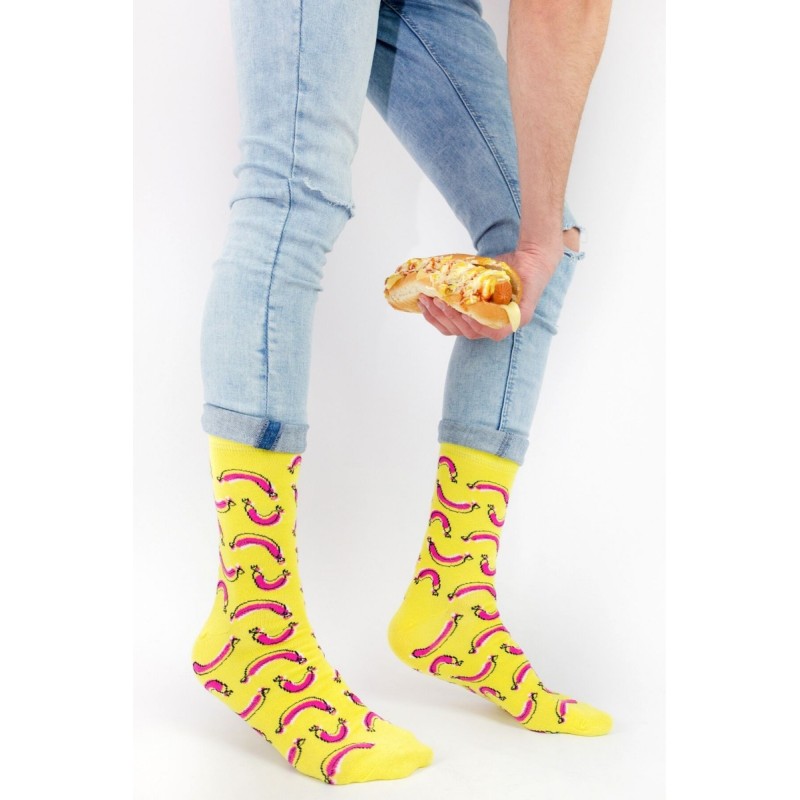 Crazy Socks Κάλτσες με σχέδια Hot dog Crazy Socks Κάλτσες με σχέδια Hot dog