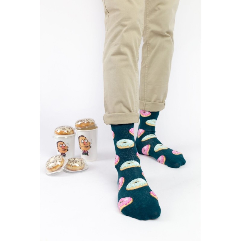 Crazy Socks Κάλτσες με σχέδια Green Donuts Crazy Socks Κάλτσες με σχέδια Green Donuts