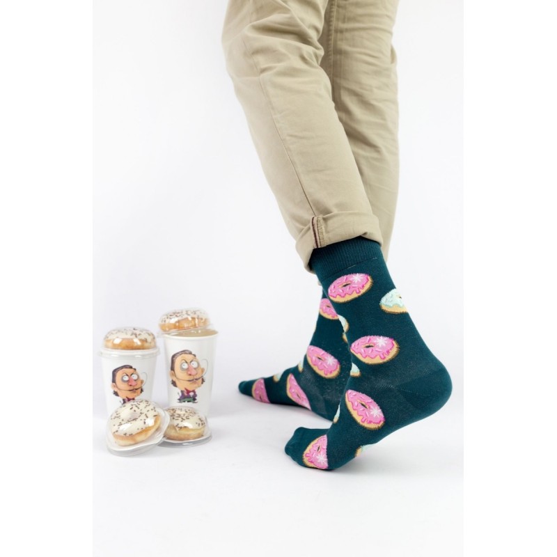 Crazy Socks Κάλτσες με σχέδια Green Donuts Crazy Socks Κάλτσες με σχέδια Green Donuts