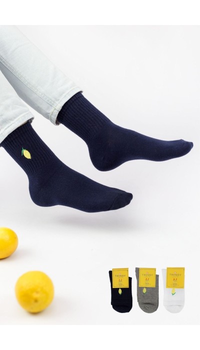 Trendy Γυναικείες Κάλτσες Lemon 3Ζεύγη