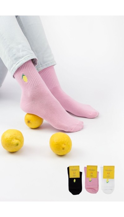 Trendy Γυναικείες Κάλτσες Lemon 3Ζεύγη