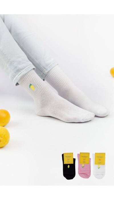 Trendy Γυναικείες Κάλτσες Lemon 3Ζεύγη