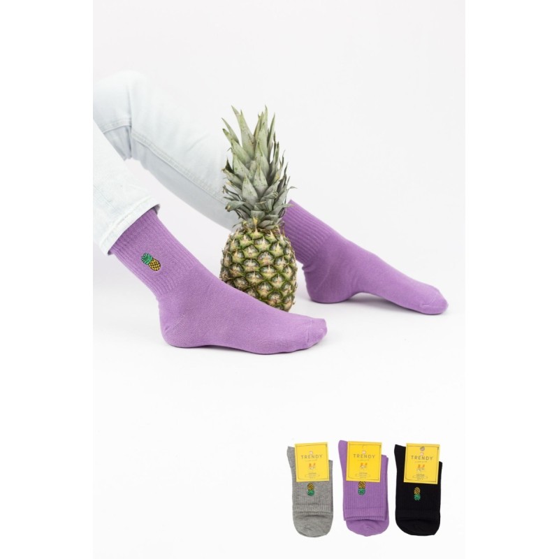 Trendy Γυναικείες Κάλτσες Pineapple 3Ζεύγη Trendy Γυναικείες Κάλτσες Pineapple 3Ζεύγη