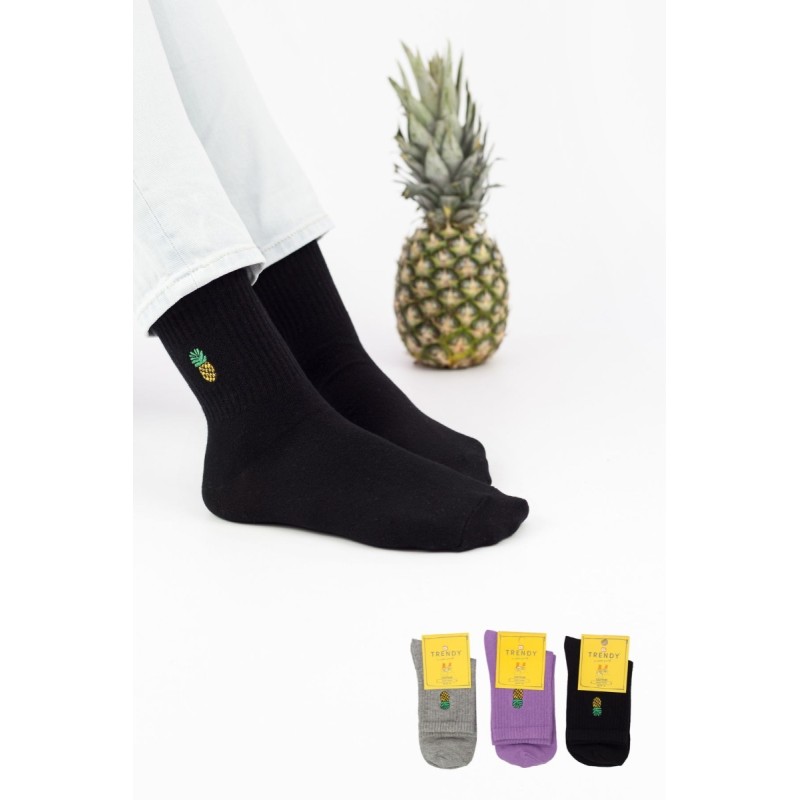 Trendy Γυναικείες Κάλτσες Pineapple 3Ζεύγη Trendy Γυναικείες Κάλτσες Pineapple 3Ζεύγη
