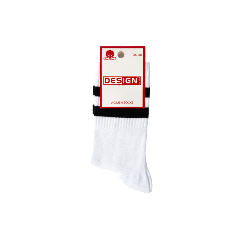 Design Unisex Κάλτσες Black stripes