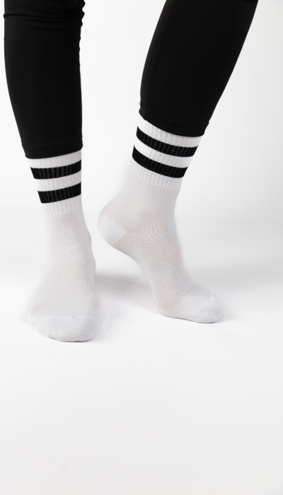 Design Unisex Κάλτσες Black stripes