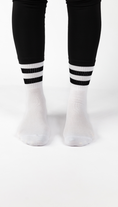 Design Unisex Κάλτσες Black stripes