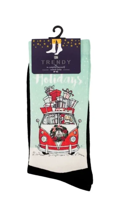Trendy Κάλτσες Christmas Santa Van