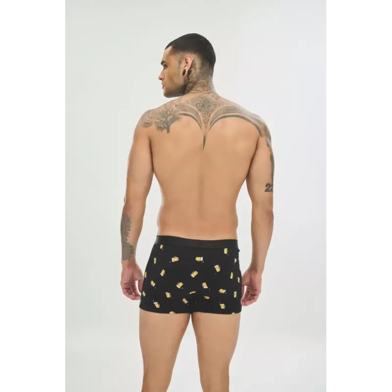 Soma Ανδρικά Boxers με σχέδια DRINK BEER Βαμβακερά 2 τεμάχια