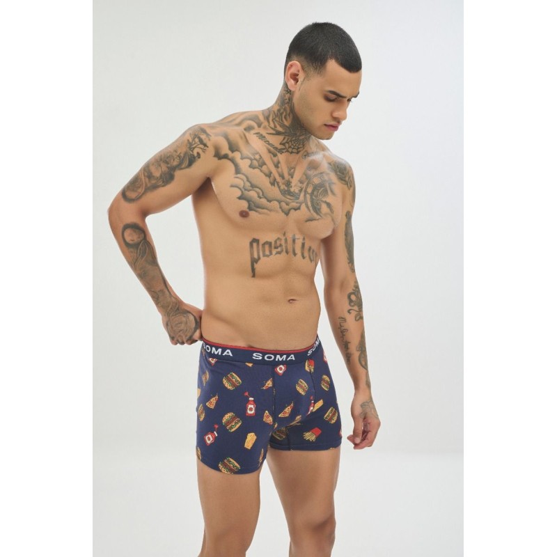 Soma Ανδρικό Boxer με σχέδια KETCHUP Βαμβακερό Soma Ανδρικό Boxer με σχέδια KETCHUP Βαμβακερό