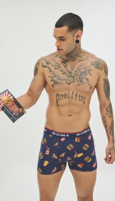 Soma Ανδρικό Boxer με σχέδια KETCHUP Βαμβακερό Soma Ανδρικό Boxer με σχέδια KETCHUP Βαμβακερό